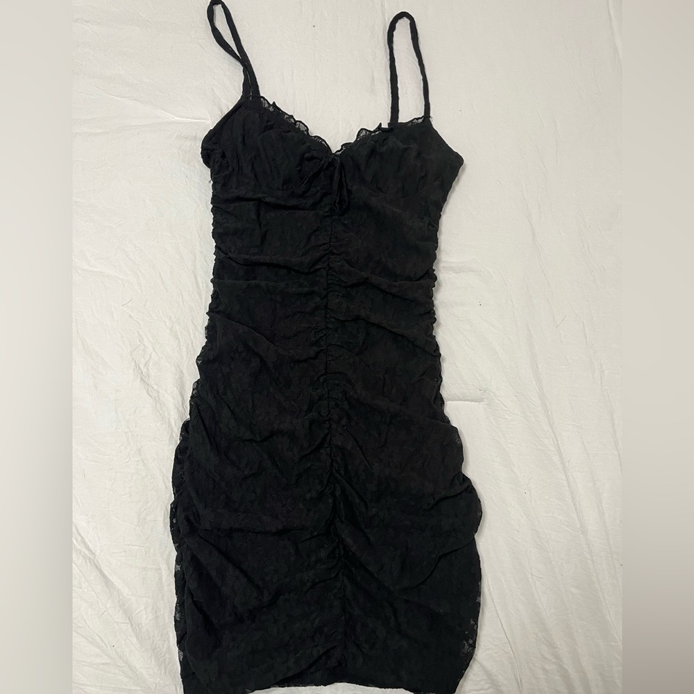 h&m, dress, color black, size xs